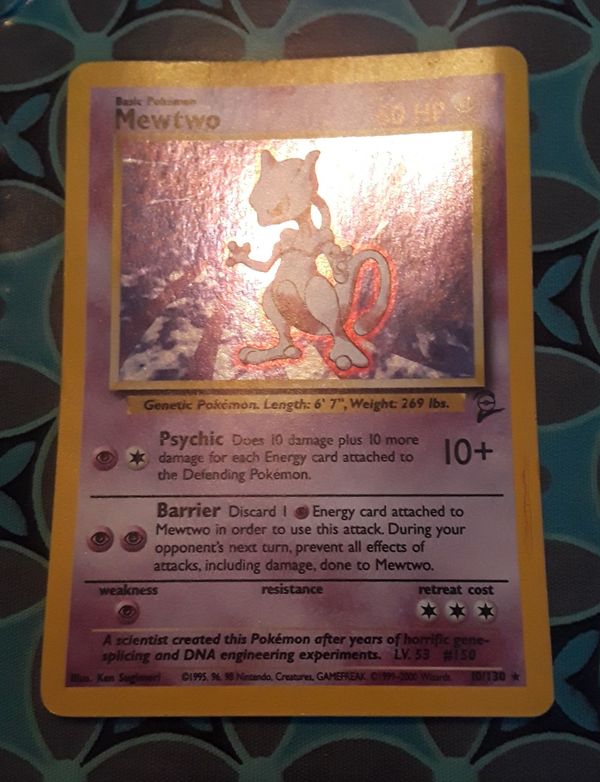 Holographic Mewtwo Pokemon Card For Sale In Tallahassee FL OfferUp