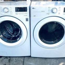 LG. WASHER AND GAS DRYER 