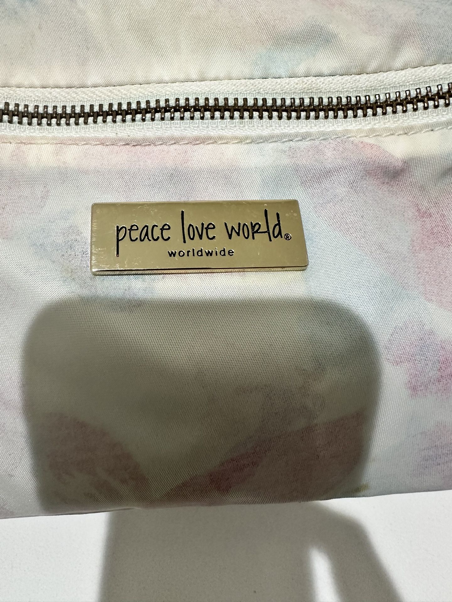 Peace, Love, World Toiletry Or Cosmetics Bag