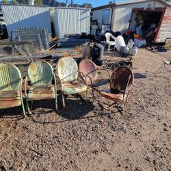 Antique Metal Chairs