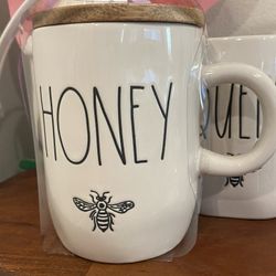 Rae Dunn “Honey Bee” Mug With Lid