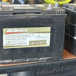 Two marine batteries for sale