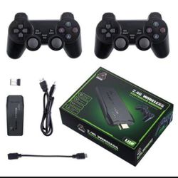 Video Game Console Retro 20000+ Games TV Stick 64G 4K HDMI 2 Wireless Controller
