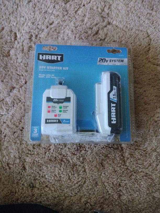 Hart 20v Battery And Fast Charger