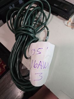 Extension cord 35 foot 16 gauge 3 pronge