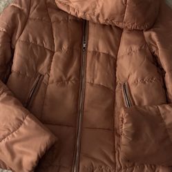 Pink Rain Puffer Jacket Large