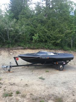 16ft EZ loader trailer and Marlin sidewinder boat for sale for Sale in