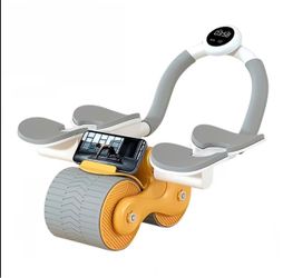 Brand New Dual Wheel Abs Workout With Elbow Support & Knee Pad included .