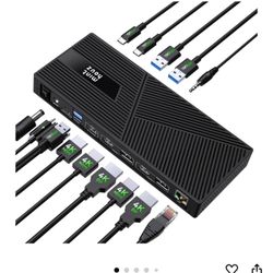 Dock/Docking Station DisplayLink Triple Monitor 160W Charging