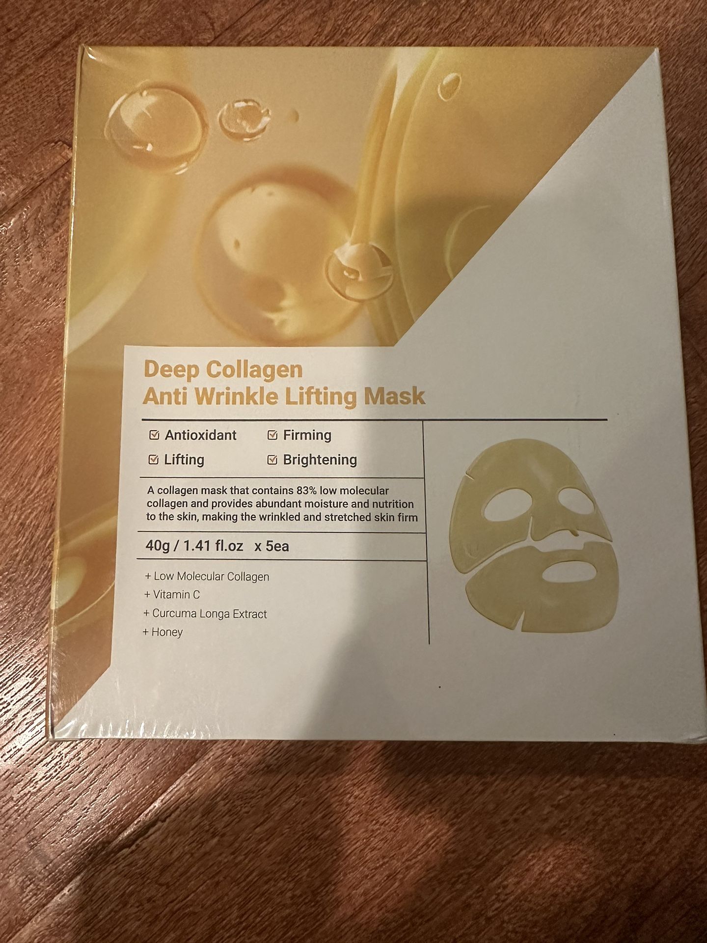 Deep Collagen Anti Wrinkle Face Masks Set Of 5