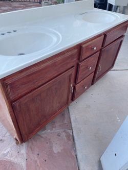 Wood sink 60 inch