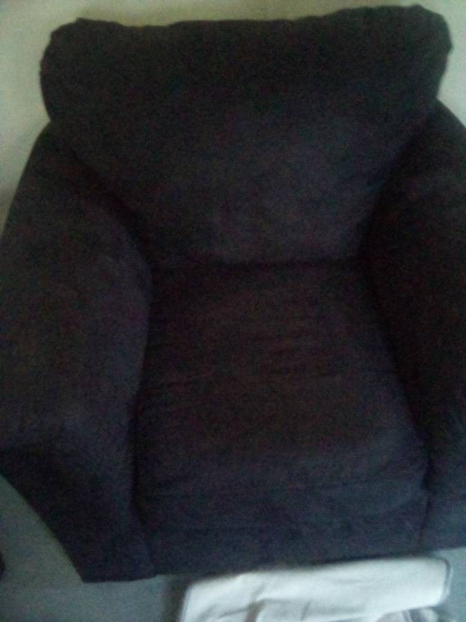 Black Couch Set/ Chair With Ottoman/ Couch With Ottoman