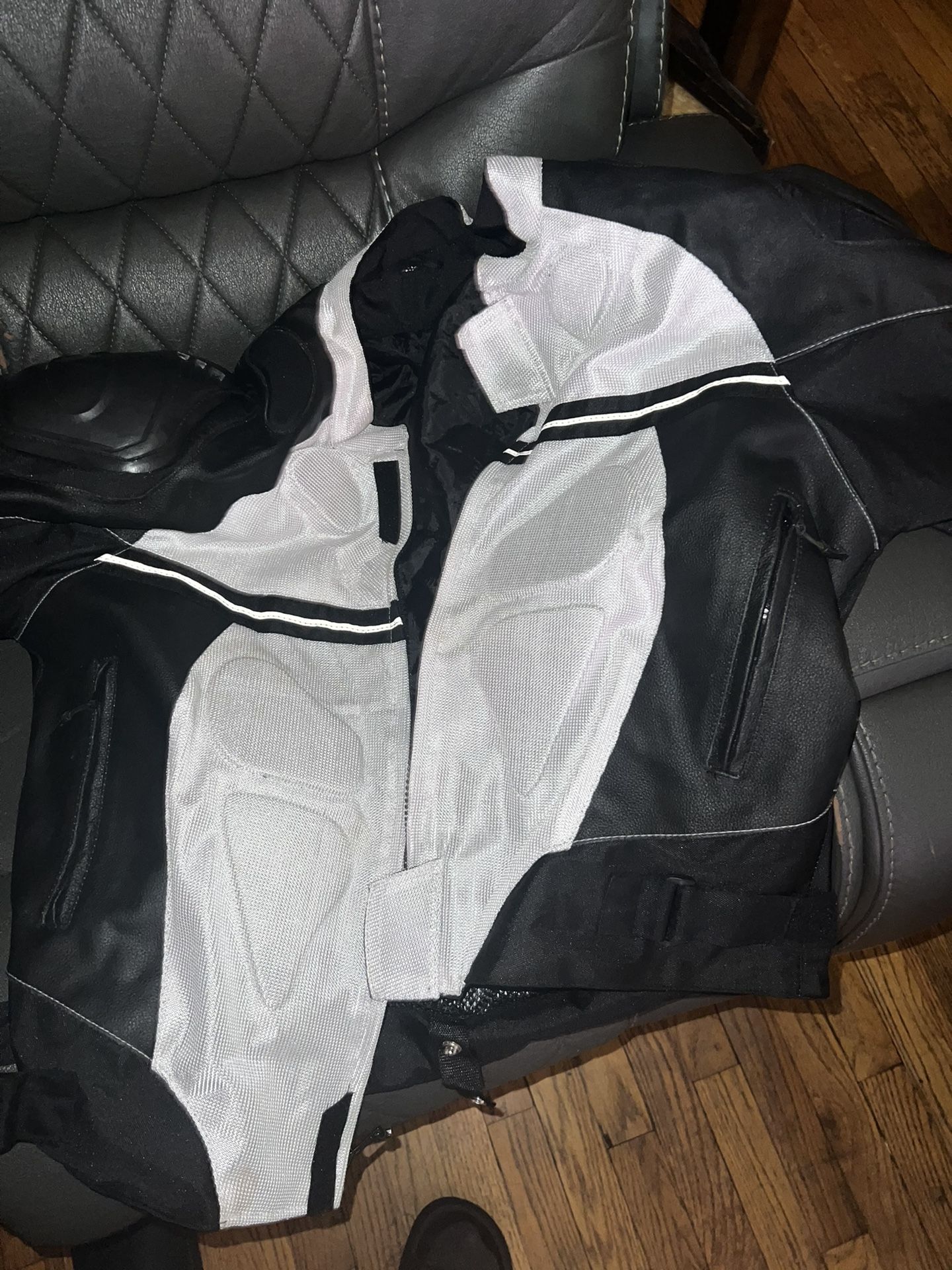 Motorcycle Jacket And Helmet