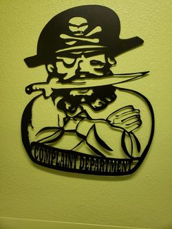 PIRATE METAL SIGN