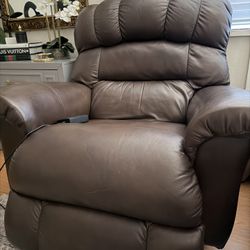 MUST GO !!! Leather Recliner Sofa! From Costco 