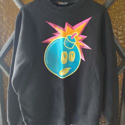 The Hundreds Adam Bomb Crewneck Black Sweatshirt Men's Size Small Streetwear