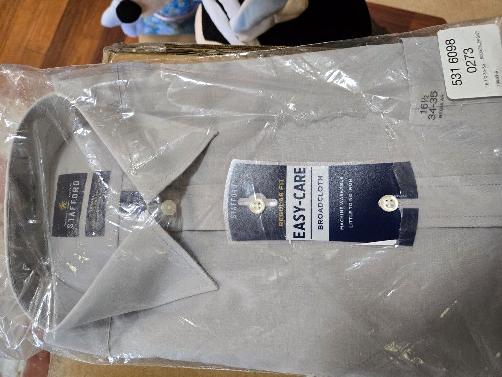 New Stafford Easy-Care Dress Shirt – 16.5" Neck, 34/35 Sleeve