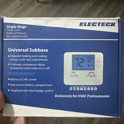 Electeck- Non-Programmable Thermostat for Home Single-Stage Systems, 1 Heat/1 Cool, Easy DIY Install, Blue Backlight  PACK -2