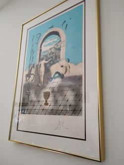 Salvador Dali: Dali GATEWAY TO THE NEW WORLD 1979 - FRAMED by Original Fine art LTD N.Y