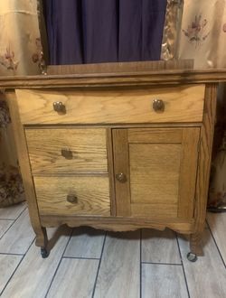 Antique Washer Cabinet