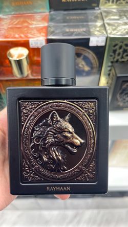 Rayhaan Fragrance Bottle with Wolf Emblem