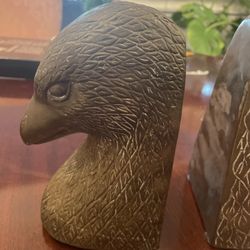 Brass Bald Eagle Bookends