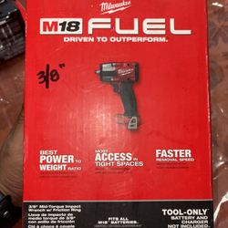 Milwaukee 3/8 Impact wrench, 2-6.0 Batteries, 2.0 Battery  And Charger 