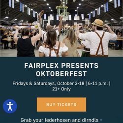 2 Tickets For Oktoberfest For Oct 11th Saturday 