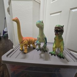 🦕 Dinosaur Toy Figures – Large Size (Set of 3)