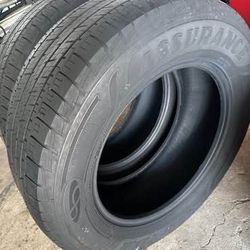 265-60-18=Used pair Goodyear tire top condition Labor included $140 pair