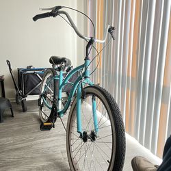 teal blue beach cruiser - * slow ride * 🚲  bike