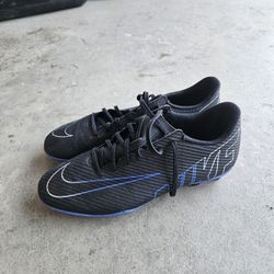 Nike Mercurial Soccer Cleats Black Blue Size 10 (Local $25 / Shipped $35)