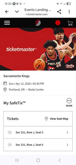 Blazers vs Kings April 12th