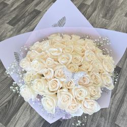White Rose Bouquet 