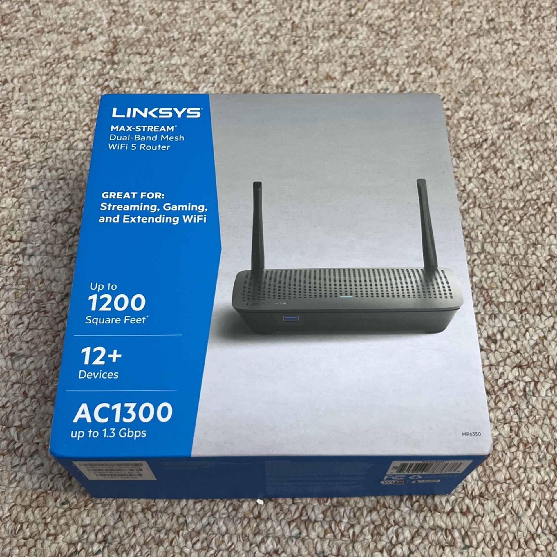 Linksys Max-Stream Dual-Band Mesh WiFi 5 Router