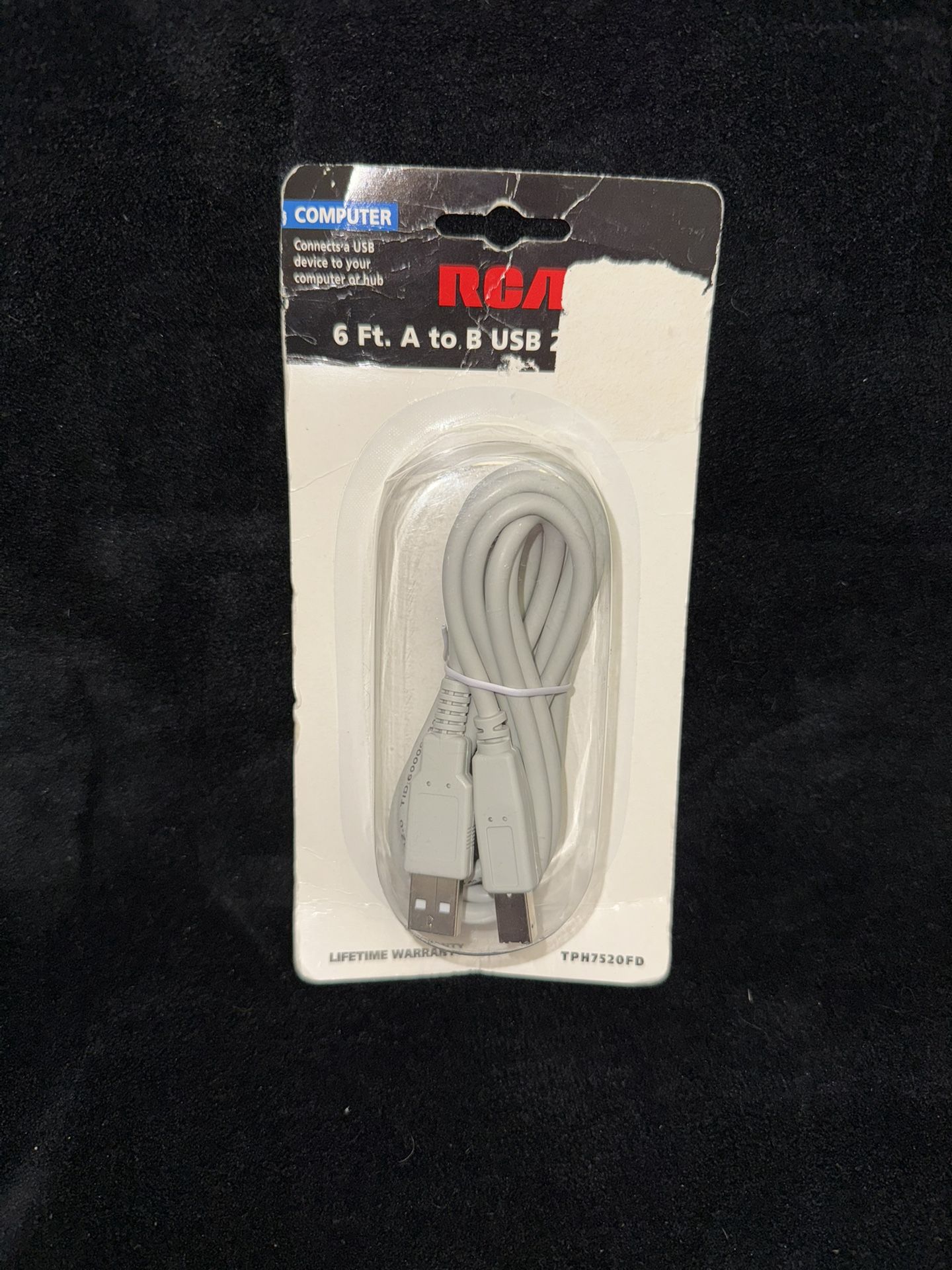 RCA USB 2.0 CABLE - 6 FT A TO B - NEW IN PACKAGE
