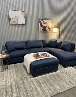 Thomasville Miles 3-Piece Sectional (Blue) *FREE DELIVERY 🚚* 
