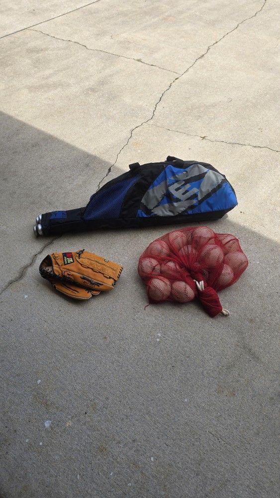 Softball Bat/glove/ball Bundle
