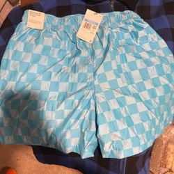 Nike Blue Checkered Summer Shorts