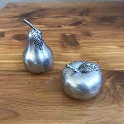 Pewter Salt and Pepper