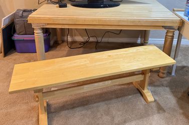 Table and bench