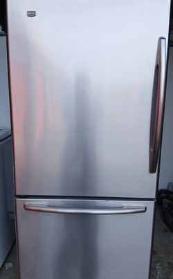 Stainless Steel Bottom Freezer Fridge by Maytag