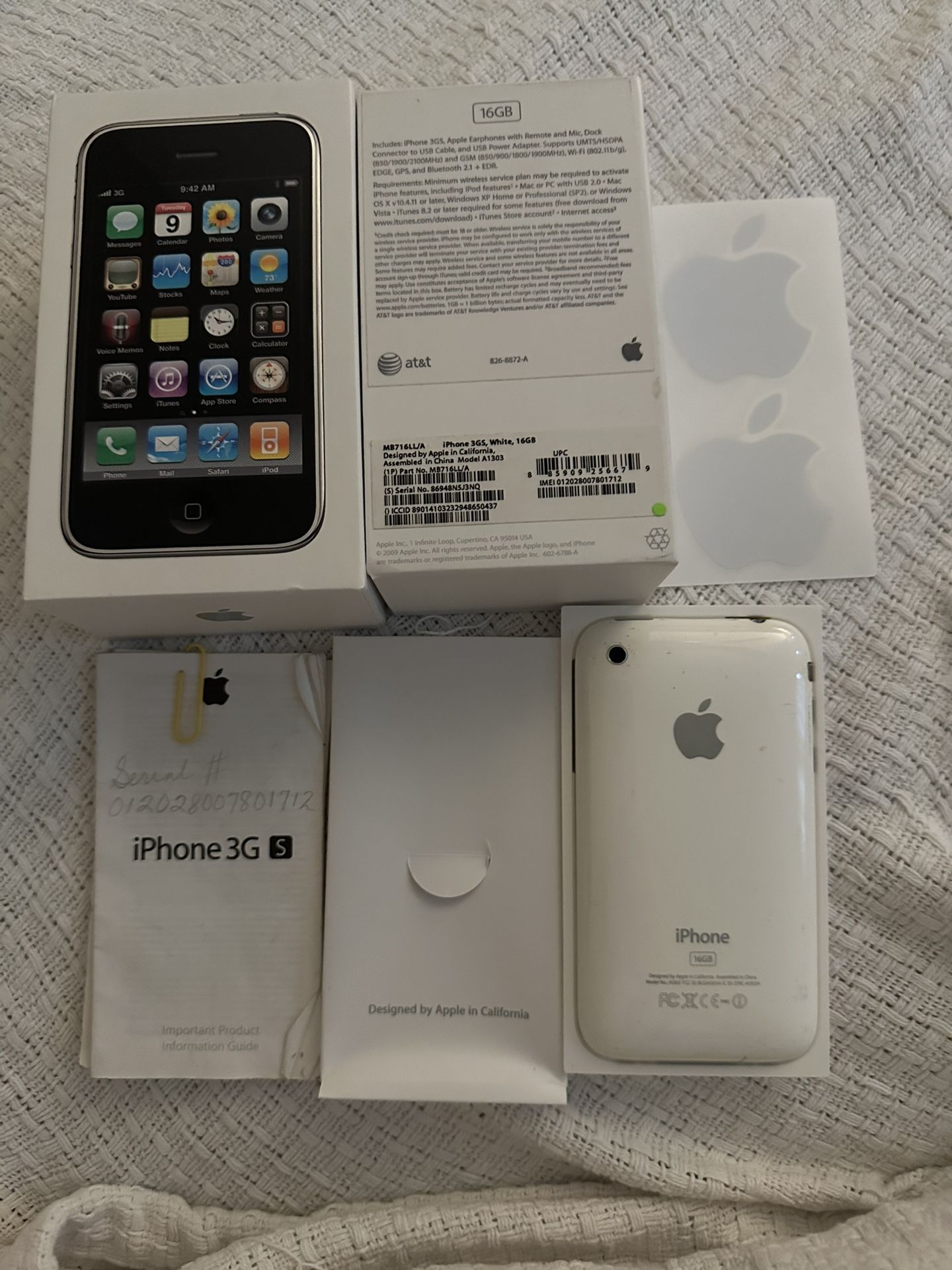 iPhone 3G S 16GB- No Charger