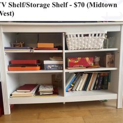 The TV shelf from IKEA.