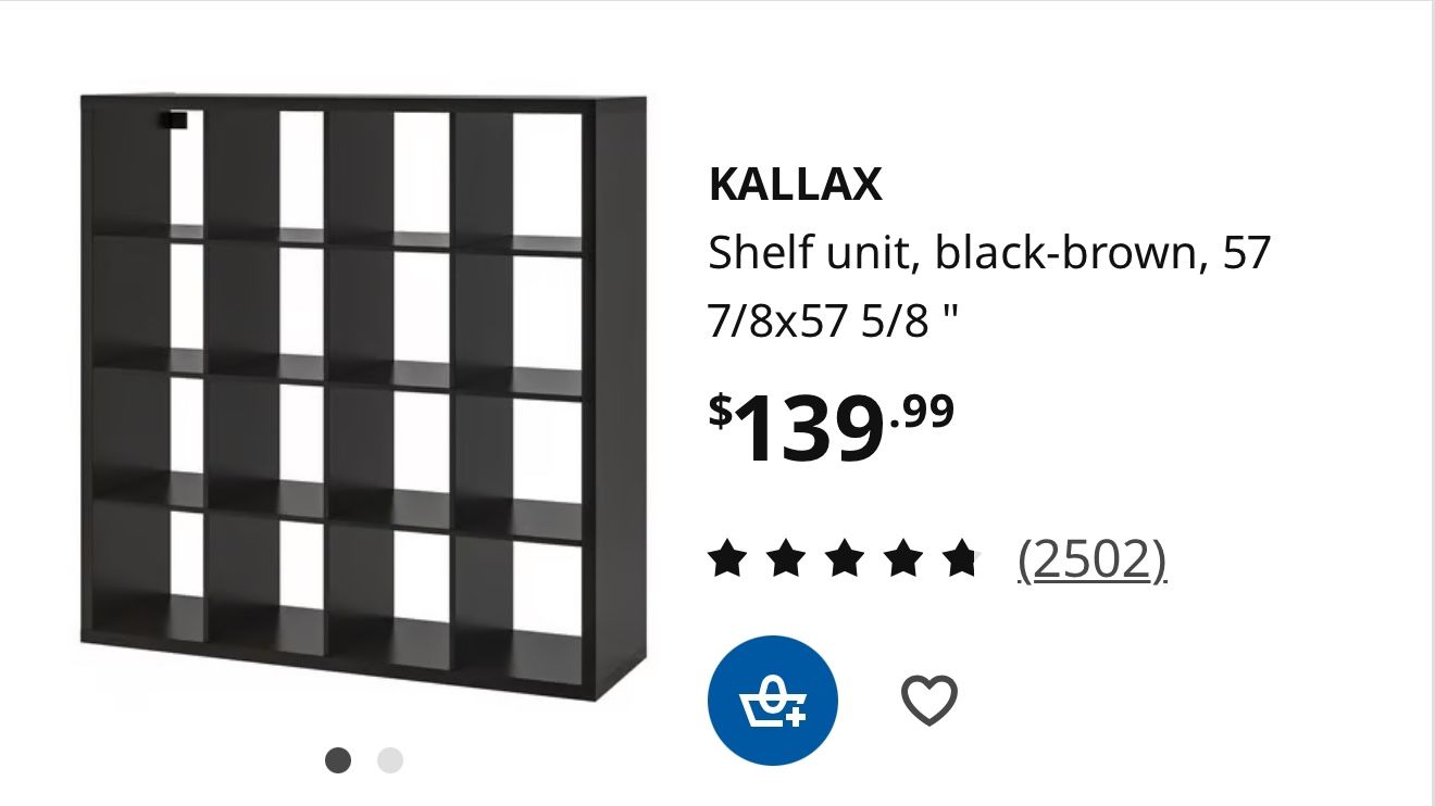 Black Shelving Unit