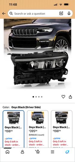 Right headlight for 2001 2002 and 2003 Jeep grand Cherokee