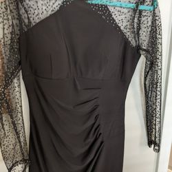 Inc International Black Sequin Dress