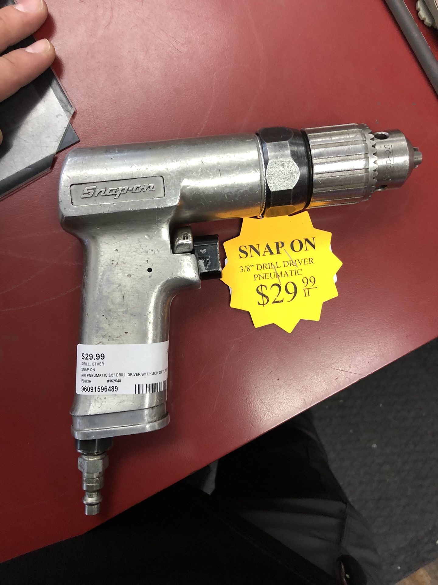 9609 Snap On Drill Driver Air Pneumatic Powered 1596489