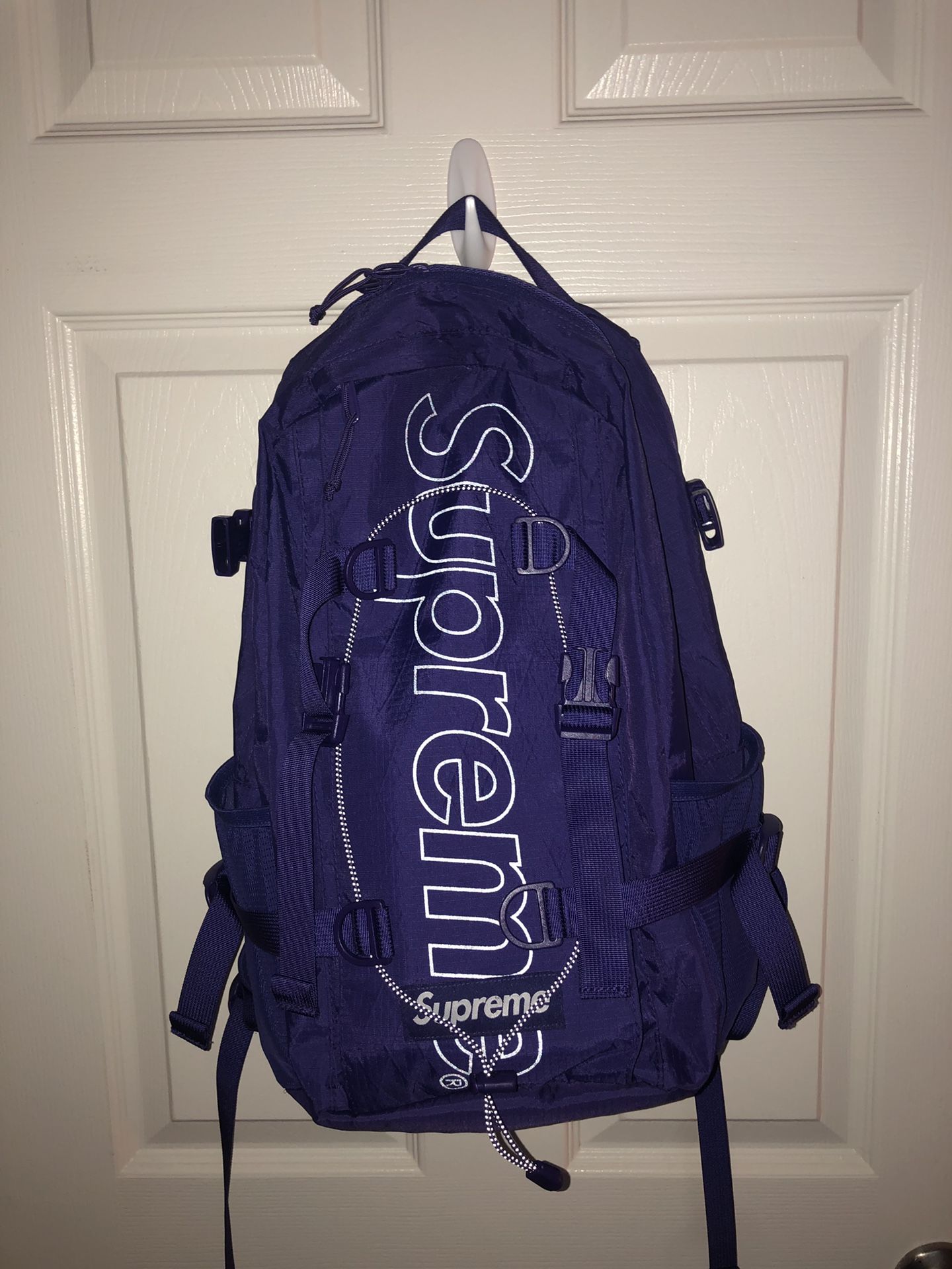 supreme purple backpack🔥