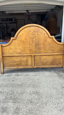 Free queen wood headboard